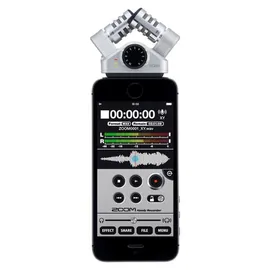 Zoom iQ6 XY Stereo Mikrofon für iPhone/iPad – optimierte Stereo-Aufnahmen für Videos, Podcasts, Musik & Interviews