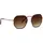 Marc O'Polo Sonnenbrille MARC O'POLO "Modell 508003", Damen, gold, weinrot, leicht glänzend, metallic, Sonnenbrillen Sonnenbrille, Form Hexagon, Logoschriftzug auf Bügel, Kombifassung