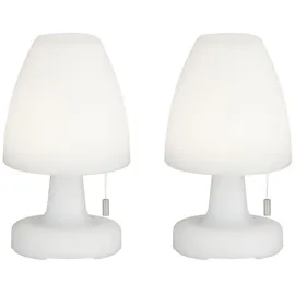 meine wunschleuchte easy! BY FHL LED Außen-Tischleuchte Weiß 2 St.