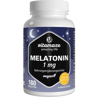 Vitamaze Melatonin 1 mg hochdosiert vegan