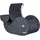 Beliani Aufbewahrungskorb Wal ORANIA Geflecht 1 x 1 x 1 cm schwarz