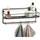 Zeller Wandregal 45 x 11,8 x 18 cm Schwarz