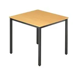 Besprechungstisch 80x 80 Buche/schwarz