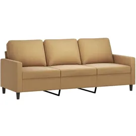 vidaXL 3-Sitzer-Sofa Braun 180 cm Samt
