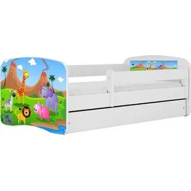 raumhirsch furniture Kinderbett Safari 80 x 180 cm Holzwerkstoff weiß