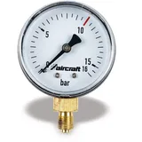 Aircraft Manometer Ø 50mm, G1/4" hinten, 10 bar
