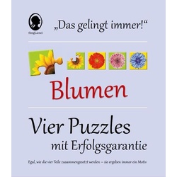 Das 'Gelingt-immer'-Puzzle Blumen. Das Puzzle-Spiel für Senioren mit Demenz