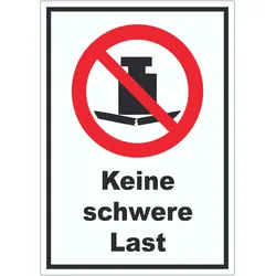 Keine schwere Last Aufkleber A2 (420x594mm)