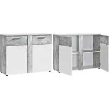Procontour Trenti 100 x 81 x 40 cm Betonfarben / Weiß