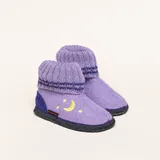 KITZ-PICHLER Kauns Mond+Sterne Kinder-Hüttenschuh| Größe - Lavender Fog -