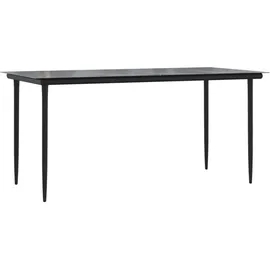 vidaXL 5-tlg. Garten-Essgruppe Braun Poly Rattan