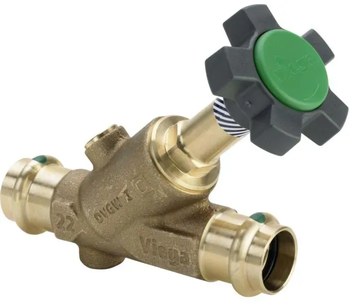 Viega Easytop Schrägsitzventil 457082 Rotguss, DN 25, 28 mm, SC-Contur, Viega Pressanschluss