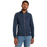 Tom Tailor Herren Sweatjacke mit Stehkragen, 19024 - Sky Captain Blue White Melange, S