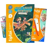 Ravensburger tiptoi Set: Lese - Lausch Abenteuer Zauberwald + 00110 tiptoi Der Stift, Lernspielzeug für Kinder