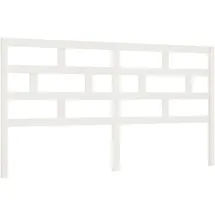 vidaXL Kopfteil Weiß 186x4x100 cm Massivholz Kiefer