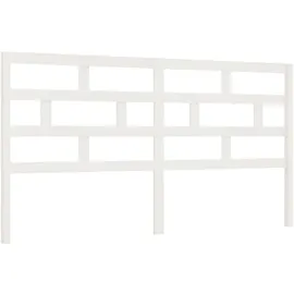 vidaXL Kopfteil Weiß 186x4x100 cm Massivholz Kiefer