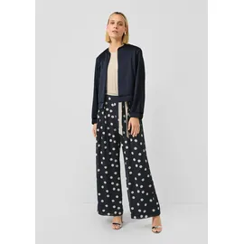 s.Oliver Ärmelloser Jumpsuit aus Chiffon - blau|beige - 46