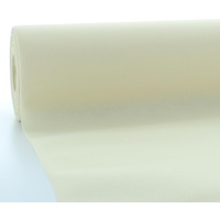 Sovie HORECA Linclass Airlaid Tischdeckenrolle Creme - Tischdecke 120cm x 25m - Einfarbige Papiertischdecke Rolle - Ideal für Party & Hochzeit