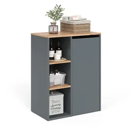 Vicco Viktor 68 x 40,5 x 88,2 cm Anthrazit/Goldkraft Eiche