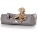Knuffelwuff Hundebett Madison XXXL 155 x 105 cm grau