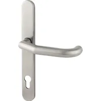 BKS Drückerlochteil gekröpft, mit Langschild PZ 92 mm, für