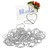 Relaxdays Tischkartenhalter Herz 48er Set Silber