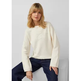 s.Oliver Pullover mit dekorativem Strickmuster Beige 38