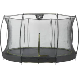 EXIT TOYS Silhouette Bodentrampolin 366 cm inkl. Sicherheitsnetz schwarz