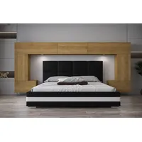 ROYAL24_MARKT Schlafzimmer-Set - Bett mit Panama Schränken, (Komplett Set, 8-St., Panama 6), Eine Note die Eleganz ergänzt. 323 cm x 167 cm x 35 cm