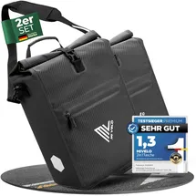 MIVELO 2in1 Fahrradtasche Gepäckträgertasche 25L schwarz