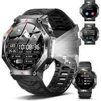 GPS Smartwatch Herren, 2026 Militär Smartwatch Sportuhr, 1.39'' Fitnessuhr Smart Watch für Android und ios, 3ATM wasserdichte Fitness Tracker mit Telefonfunktion//Herzfrequenz/Schlaf/AI (Klassisch)
