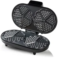 bESTRON Doppel-Waffeleisen "Funcooking" in Silber