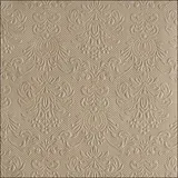 Ambiente Home Ambiente Servietten Lunch / Party 33x33cm Elegance Taupe geprägt / embossed