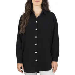 DENIMFY Musseline Bluse Damen Oversized DFMathilda S/M