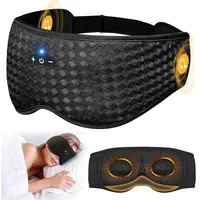 Schlafmaske, Bluetooth, Schlafhelm für Frauen und Männer, Schlafmaske für Reisen, Meditation, Yoga (schwarz)