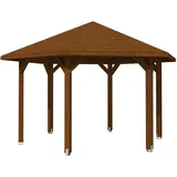 SKANHOLZ Skan Holz Pavillon Nancy 3 Leimholz, lasiert in Nussbaum