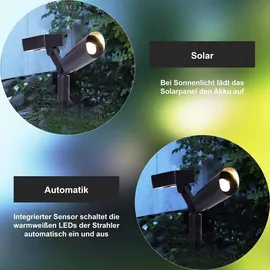 STAR 480-60, Solarstab, Plastik, Schwarz, 15 x 5 x 20 cm, 2er Set