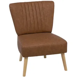 Sessel VAASA Kunstleder Goldbraun