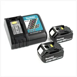 Makita Power Source Kit 18V mit 2x BL1840B Akku 4,0Ah + DC18RC Ladegerät