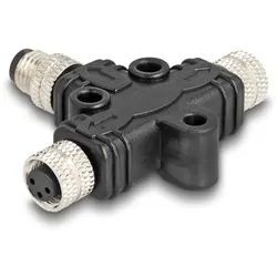 Delock Netzwerk-Splitter - 3-poliger M8 (M)