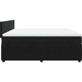 vidaXL Boxspringbett 180 x 200 cm Schwarz