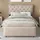 lanki international gmbh Polsterbett 90 x 200 cm Beige/Grau