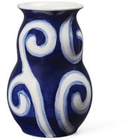 HAK Kähler Kähler Design Tulle Vase aus Porzellan in der Farbe Blau, 13x8,5x8,5 cm, 695012