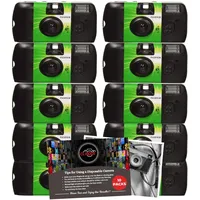 Einwegkameras Bundle mit Fujifilm Quicksnap Einwegkameras Multipack x10 und Clikoze Einweg-Filmkameras, Einmalkameras für Hochzeit, Fotografie Tipps Karte