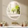 Homcom 70 Silber, Glas, 50x5x70 cm Badezimmer, Badezimmerspiegel, Badspiegel