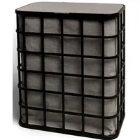 Möve Wäschekorb MÖVE, grau, B:51cm H:59cm T:32cm, Stoff, Wäschesammler,