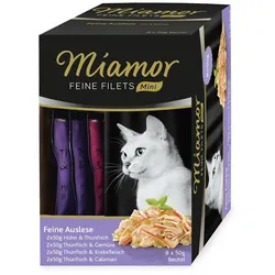 Miamor Feine Filets Mini Multibox 8 x 50g Katzennassfutter Feine Auslese
