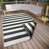 OTTO home Alan Wendeteppich 80 x 150 cm Schwarz/Weiß