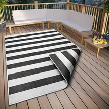 OTTO home Alan Wendeteppich 80 x 150 cm Schwarz/Weiß