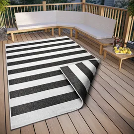OTTO home Alan Wendeteppich 80 x 150 cm Schwarz/Weiß